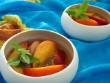 Soupe de pȇches, passion-verveine