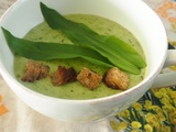 Velouté à l’ail des ours et aux pommes de terre