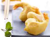 Beignets de crevettes au curcuma