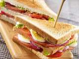 Club sandwich aux aiguillettes de poulet