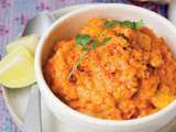 Dhal aux lentilles blondes et corail