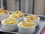 Flans de courgettes aux amandes