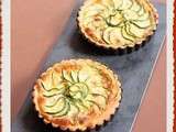 Petites quiches au chèvre et à la courgette