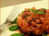 Tartare de tomates aux olives de Nice