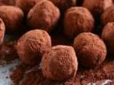 Truffes au chocolat et à la verveine