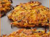 Galettes de vermicelles et carottes au cumin