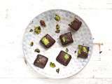 Petits chocolats (crus) pâte d'amande - matcha