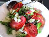 Salade de tomate, fenouil et mozzarella