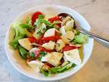 Salade tomate, champignon, mozzarella