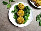 Burgers de quinoa aux épinards et carottes