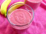 Smoothie à la framboise et banane