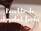 Chocolat fondu (healthy & vegan)