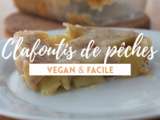 Clafoutis de pêches plates (vegan)