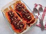 Courge butternut farcie aux saveurs de Noël (vegan)