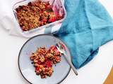 Crumble aux pommes et framboises (vegan)