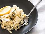 Tagliatelles citron, olives et mascarpone