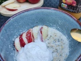 Overnight porridge coco nectarine