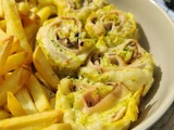 Roulé de courgettes au fromage