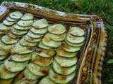 Carpaccio de courgettes au caramel de vinaigre balsamique