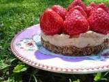 Cheesecake menteur aux fraises