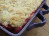 Cueillette à la ferme # Cobbler rhubarbe et fraises