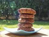 Goûters du dimanche # Cookies à la pâte d'amande, sarrasin, noisette et café