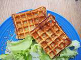 Journée de la gaufre # Gaufres de polenta au fromage, gaufres de Ginette et gaufres au fromage blanc