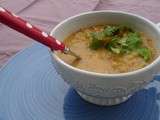 Soupe au fenouil, coco et lentilles corail