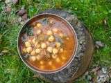 Soupe complète du moment : tomates # pois chiche # basilic