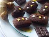 Financiers chocolat et gingembre