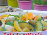 Salade estivale de courgette crue