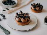 Tartelettes caramel salé, chocolat et grué de cacao