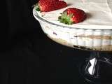 Tiramisu aux fraises sans mascarpone.Recette express de tiramisu aux fraises