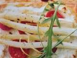 Petites tartes aux asperges et tomates cerise