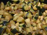 Poelee de Courgettes curry et amandes