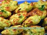 Bouchées courgettes et chèvre