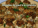 Boulettes de bœuf coriandre