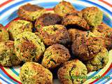 Boulettes de courgettes, feta, amande & basilic