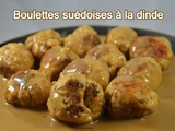 Boulettes suédoises à la dinde ww