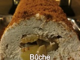 Bûche pomme-caramel beurre salé et spéculoos