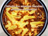 Clafoutis aux asperges blanches amandes et parmesan