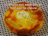 Clafoutis aux asperges et fromage de chèvre