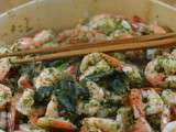 Crevettes cambodgiennes vapeur