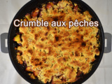 Crumble aux pêches