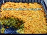 Crumble cabillaud courgettes