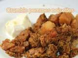 Crumble pommes noisettes