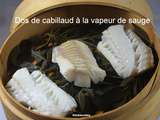 Dos de cabillaud en vapeur de sauge