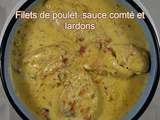 Filets de poulet sauce comté et lardons