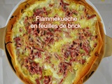 Flammekueche en feuilles de brick