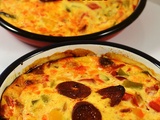 Flans aux poivrons et chorizo